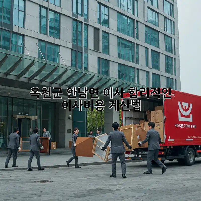 옥천군 안남면 이사, 합리적인 #이사비용 계산법 🏡💰