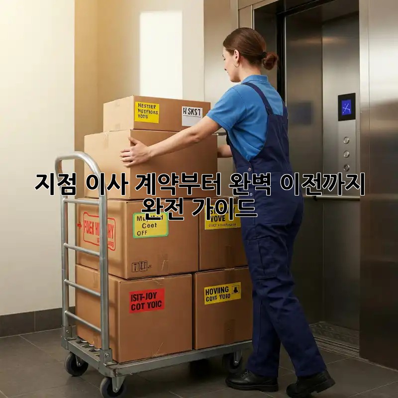 지점 이사: 계약부터 완벽 이전까지 완전 가이드