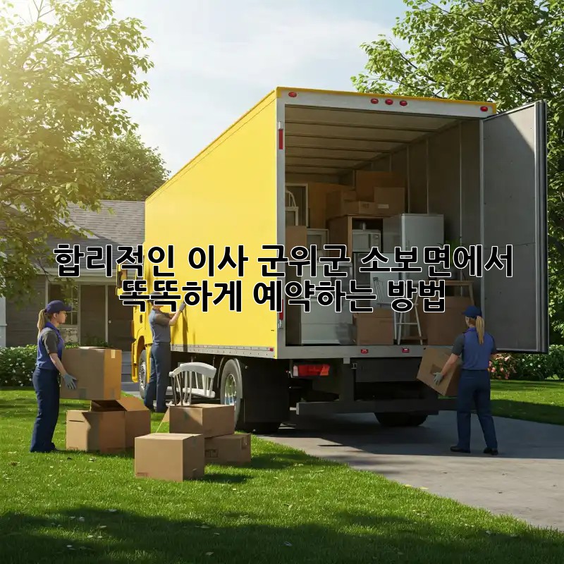 합리적인 이사, 군위군 소보면에서 똑똑하게 예약하는 방법 💰