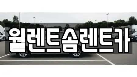 월렌트솜렌트카