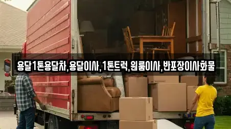 용달1톤용달차,용달이사,1톤트럭,원룸이사,반포장이사화물