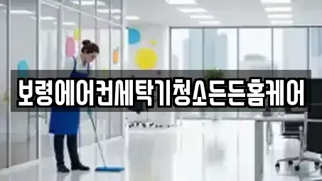 보령에어컨세탁기청소든든홈케어
