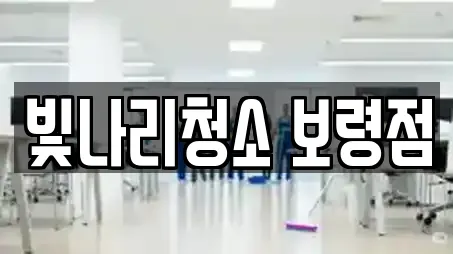 빛나리청소 보령점