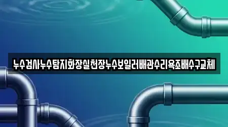 누수검사누수탐지화장실천장누수보일러배관수리욕조배수구교체