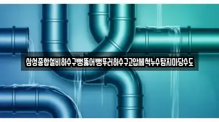 삼성종합설비하수구뻥뚫어뻥뚜러하수구고압세척누수탐지마당수도