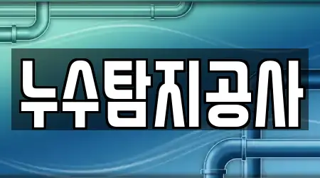 누수탐지공사