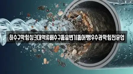 하수구막힘싱크대역류배수구뚫음변기뚫어뻥우수관막힘전문업