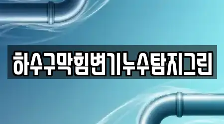 하수구막힘변기누수탐지그린