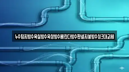 누수탐지방수욕실방수옥상방수베란다방수판넬지붕방수싱크대교체