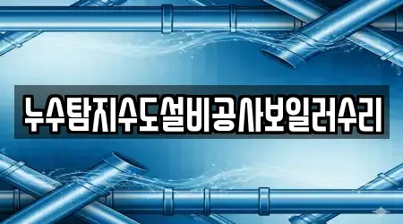 누수탐지수도설비공사보일러수리