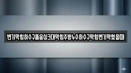 변기막힘하수구뚫음싱크대막힘주방누수하수구막힘변기막혔을때