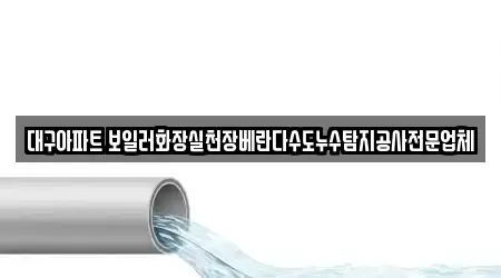 대구아파트 보일러화장실천장베란다수도누수탐지공사전문업체