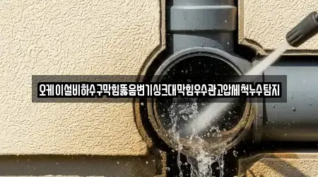 오케이설비하수구막힘뚫음변기싱크대막힘우수관고압세척누수탐지