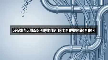 서산시 양대동에서 확인 가능한 4개 하수구뚫음