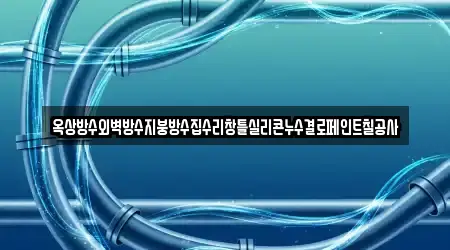 옥상방수외벽방수지붕방수집수리창틀실리콘누수결로페인트칠공사