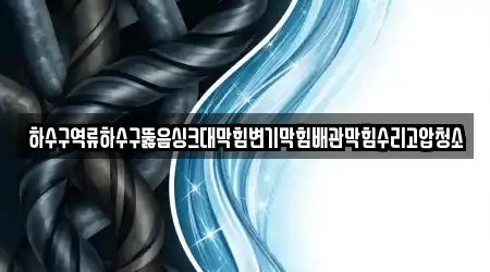 하수구역류하수구뚫음싱크대막힘변기막힘배관막힘수리고압청소