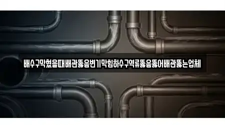 배수구막혔을때배관뚫음변기막힘하수구역류뚫음뚫어배관뚫는업체