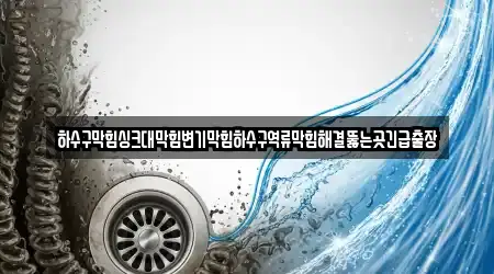 하수구막힘싱크대막힘변기막힘하수구역류막힘해결뚫는곳긴급출장