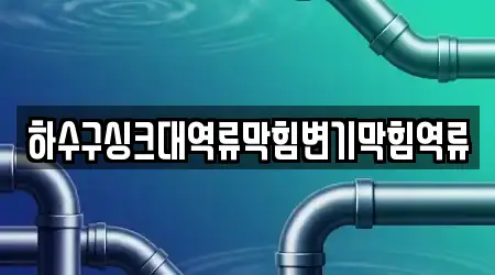 하수구싱크대역류막힘변기막힘역류