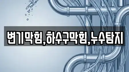 변기막힘,하수구막힘,누수탐지