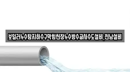 보일러누수탐지하수구막힘천장누수방수공사수도설비,전남설비