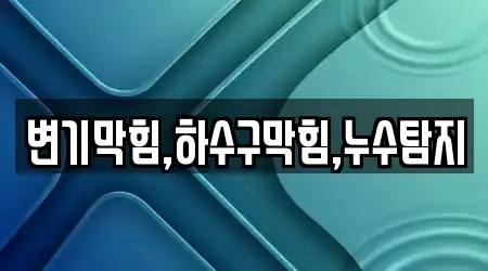 변기막힘,하수구막힘,누수탐지