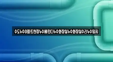 수도누수아파트천장누수베란다누수화장실누수화장실수리누수탐지