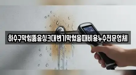 하수구막힘뚫음싱크대변기막혔을때비용누수전문업체