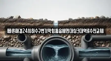 빠른해결24시하수구변기막힘뚫음세면대싱크대역류수전교체
