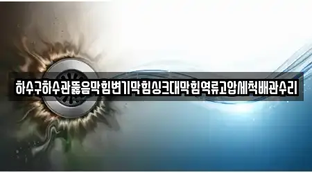 하수구하수관뚫음막힘변기막힘싱크대막힘역류고압세척배관수리