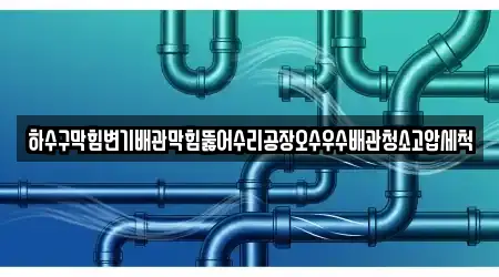 하수구막힘변기배관막힘뚫어수리공장오수우수배관청소고압세척