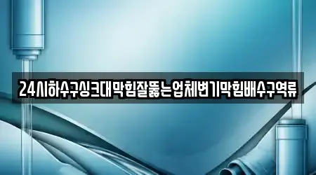 24시하수구싱크대막힘잘뚫는업체변기막힘배수구역류