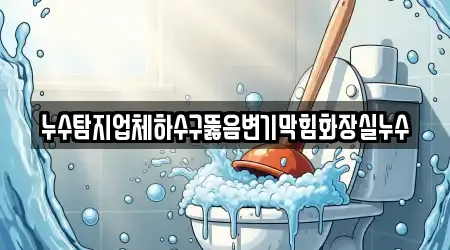 누수탐지업체하수구뚫음변기막힘화장실누수
