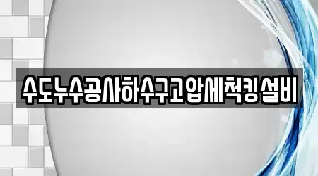 수도누수공사하수구고압세척킹설비