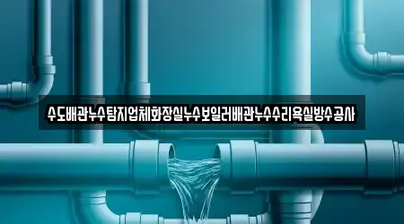 수도배관누수탐지업체화장실누수보일러배관누수수리욕실방수공사