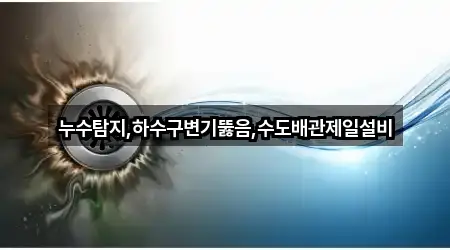 누수탐지,하수구변기뚫음,수도배관제일설비