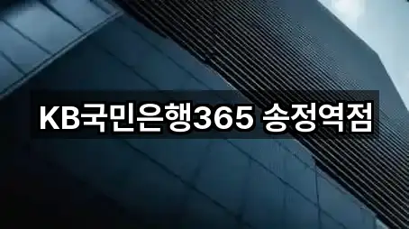 KB국민은행365 송정역점