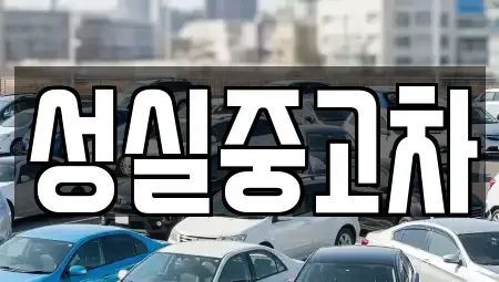 강원 철원군 철원읍 중고차매매 전문 성실중고차