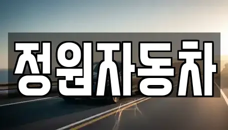 경기 남양주시 다산동 중고차 전문 정원자동차