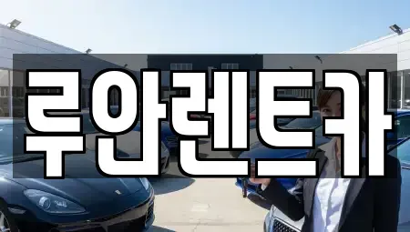 경기 수원시 권선구 평동 장기렌트카 전문 루안렌트카
