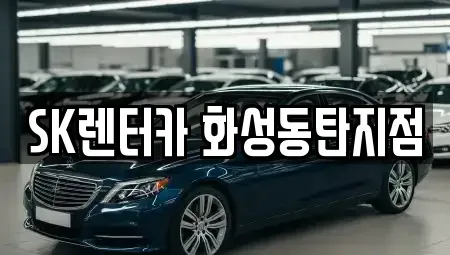 경기 화성시 진안동 장기렌트카 전문 SK렌터카 화성동탄지점