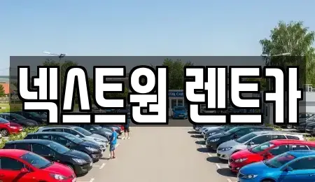 경기도 오산시 탑동 렌트카 전문 넥스트원 렌트카
