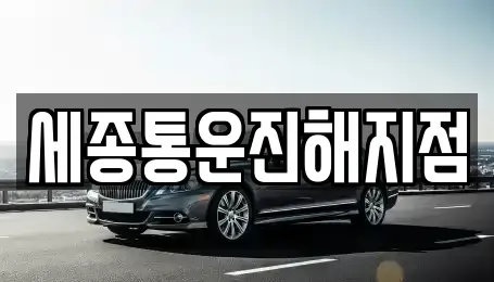 경남 창원시 진해구 서중동 렌트카 전문 세종통운진해지점