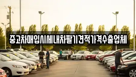 경남 창원시 진해구 서중동 중고차매매 전문 중고차매입시세내차팔기견적가격수출업체