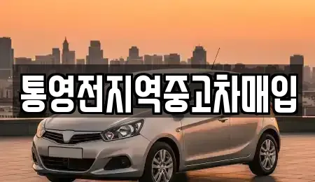 경남 통영시 중앙동 중고차매입 전문 통영전지역중고차매입