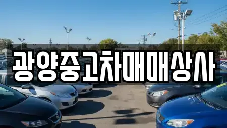 경상남도 사천시 이금동 중고차 전문 광양중고차매매상사