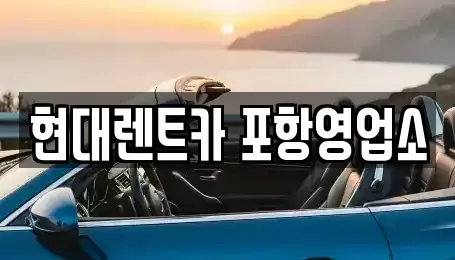 경상북도 포항시 북구 동빈2가 렌트카 전문 현대렌트카 포항영업소