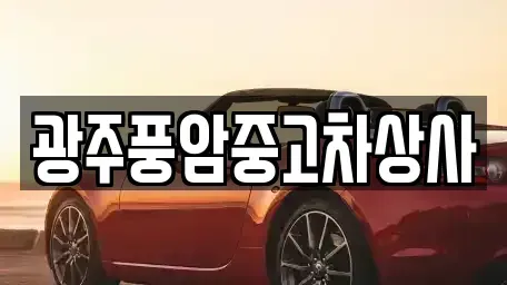 광주광역시 남구 구동 중고차 전문 광주풍암중고차상사