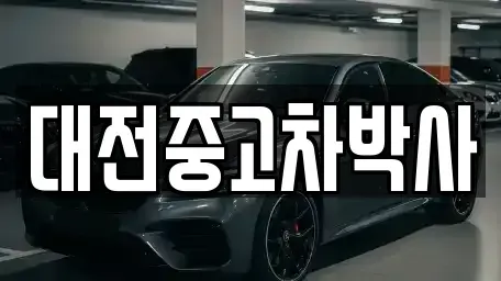 대전광역시 대덕구 와동 중고차매매 전문 대전중고차박사