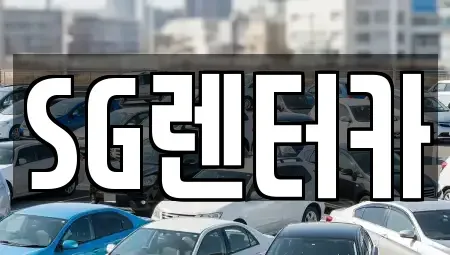 부산 중구 광복동2가 렌트카 전문 SG렌터카